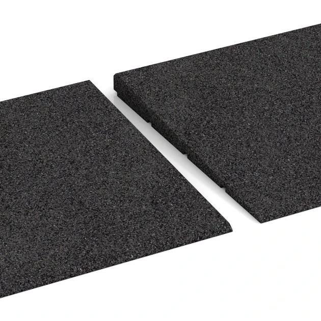 Le gros plan sur le système de connexion des revêtements de sol WARCO 2308 - Rampe de seuil 75 cm en couleur Anthracite. Les dimensions 75 x 30 cm | 8 < 25 mm.