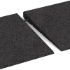 Le gros plan sur le système de connexion des revêtements de sol WARCO 2348 - Rampe de seuil 75 cm en couleur Anthracite. Les dimensions 75 x 30 cm | 8 < 30 mm.