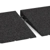 Le gros plan sur le système de connexion des revêtements de sol WARCO 2428 - Rampe de seuil 75 cm en couleur Anthracite. Les dimensions 75 x 30 cm | 8 < 40 mm.