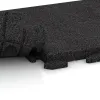 Le gros plan sur le système de connexion des revêtements de sol WARCO 1386 - Dalles pour allées Classic en couleur Anthracite. Les dimensions 500 x 500 x 40 mm.