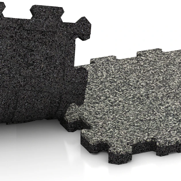 Le gros plan sur le système de connexion des revêtements de sol WARCO 3849 - Dalle plage de piscine sans joints en couleur Granit gris. Les dimensions 30,6 x 30,6 x 2 cm | 0,094 m².