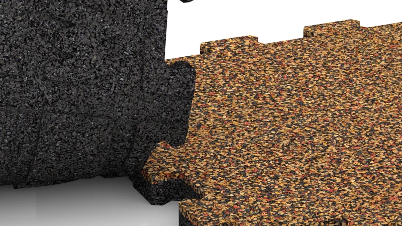 Connexion puzzle découpée sans chanfrein