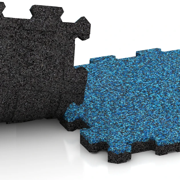 Le gros plan sur le système de connexion des revêtements de sol WARCO 3858 - Dalle plage de piscine sans joints en couleur Atlantique. Les dimensions 30,6 x 30,6 x 2 cm | 0,094 m².