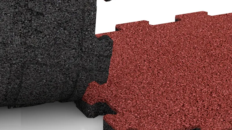 Connexion puzzle découpée sans chanfrein