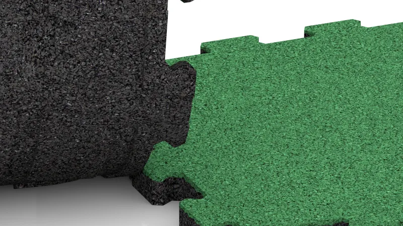 Connexion puzzle découpée sans chanfrein