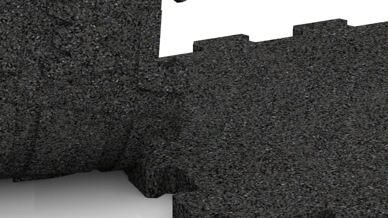 Connexion puzzle découpée sans chanfrein