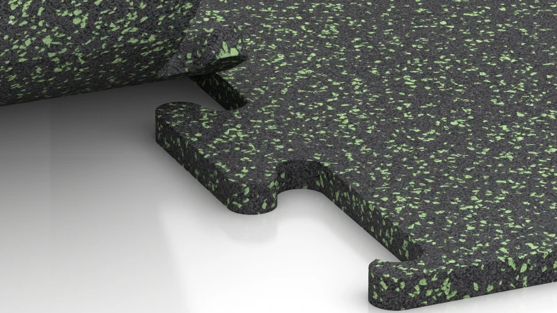 Connexion puzzle découpée sans chanfrein