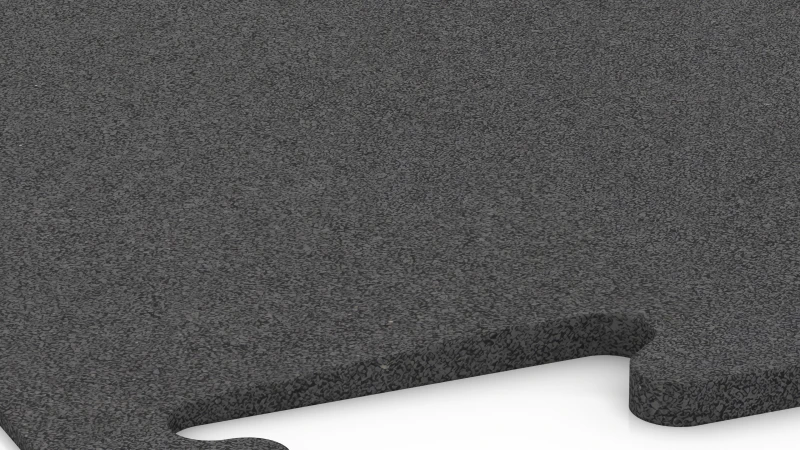 Connexion puzzle découpée sans chanfrein