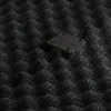 Le gros plan sur le système de connexion des revêtements de sol WARCO 3783 - Revêtement sportif Fitness Performance Impact en couleur Anthracite. Les dimensions 100 × 100 × 2 cm.