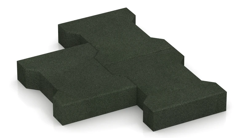 Assemblage en forme de demi-T – Pavé autobloquant