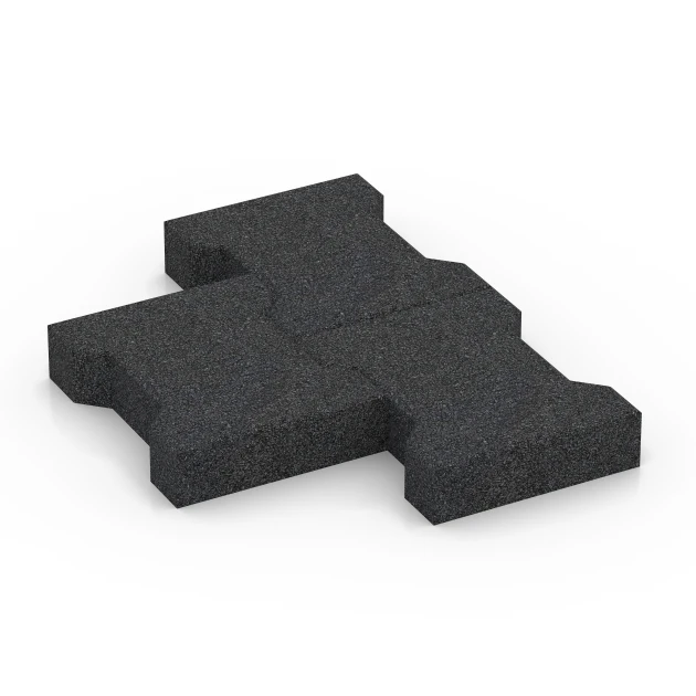Le gros plan sur le système de connexion des revêtements de sol WARCO 7068 - Pavé autobloquant en couleur Anthracite. Les dimensions 20 x 16,5 x 4,5 cm | 0,0278 m².
