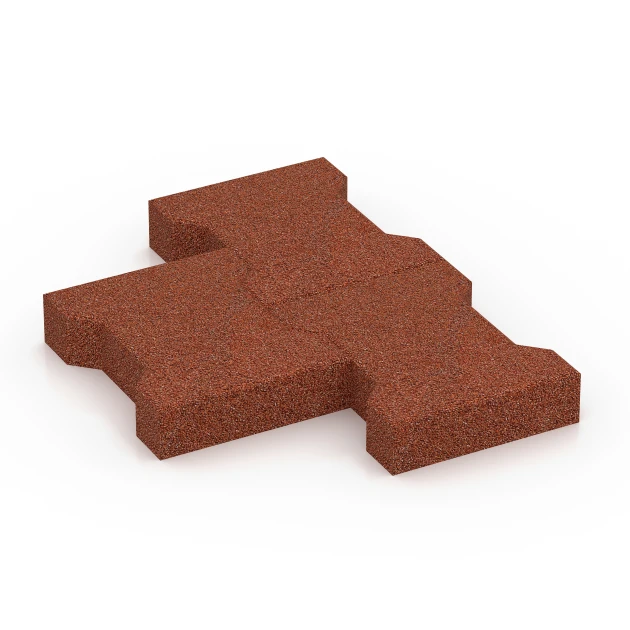 Le gros plan sur le système de connexion des revêtements de sol WARCO 7069 - Pavé autobloquant en couleur Rouge brique. Les dimensions 20 x 16,5 x 4,5 cm | 0,0278 m².