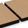 Le gros plan sur le système de connexion des revêtements de sol WARCO 6270 - Dalle amortissante – 180 cm en couleur Beige sable. Les dimensions 50 x 50 x 6 cm.