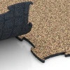 Le gros plan sur le système de connexion des revêtements de sol WARCO 6808 - Sol agility pour chiens en couleur Terracotta. Les dimensions 97,1 x 97,1 × 1,8 cm.