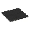 La vue du dessous ou de la face inférieure, c’est-à-dire la face inférieure de la pièce moulée WARCO 5921 - Revêtement de sol clipsable Indoor au format 1000 x 1000 x 40 mm.