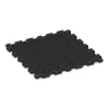 La vue du dessous ou de la face inférieure, c’est-à-dire la face inférieure de la pièce moulée WARCO 5848 - Revêtement de sol clipsable Indoor au format 1000 x 1000 x 30 mm.