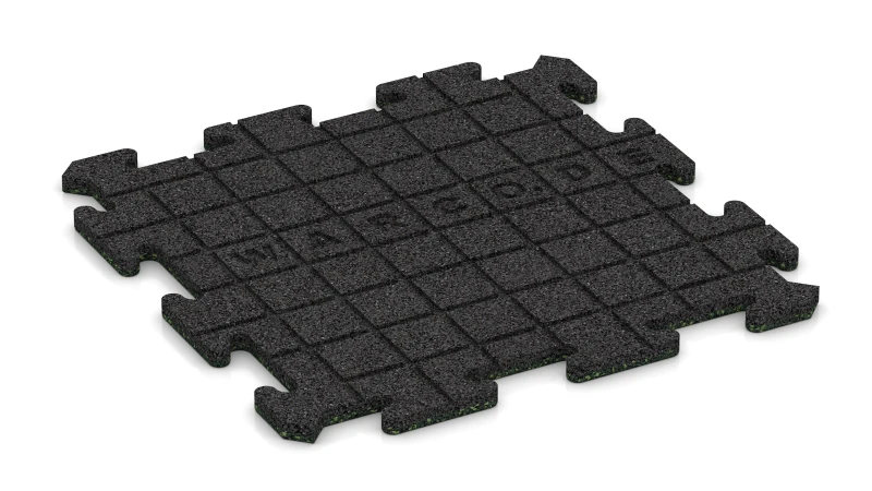 Rainures de drainage en disposition carrée – 4 mm de profondeur