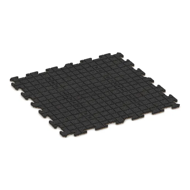 La vue du dessous ou de la face inférieure, c’est-à-dire la face inférieure de la pièce moulée WARCO 3933 - Tapis pour chiens au format 1000 x 1000 x 18 mm.