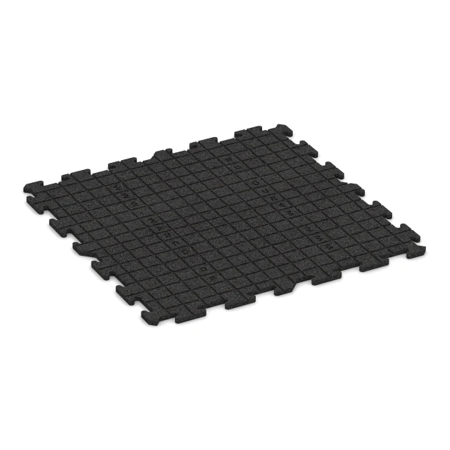 La vue du dessous ou de la face inférieure, c’est-à-dire la face inférieure de la pièce moulée WARCO 3953 - Dalle polyvalente pour chiens au format 100 x 100 x 1,8 cm | 1,00 m².