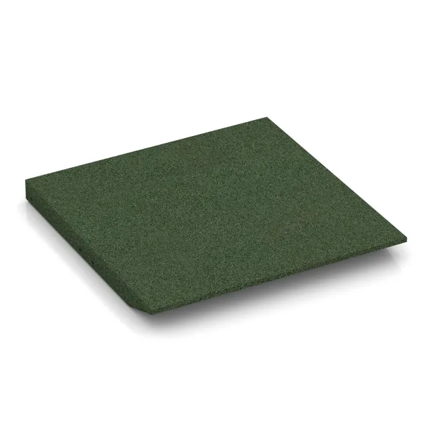 La vue du dessous ou de la face inférieure, c’est-à-dire la face inférieure de la pièce moulée WARCO 0434 - Dalle latérale (un côté biseauté) au format 500 x 500 x 45 mm.