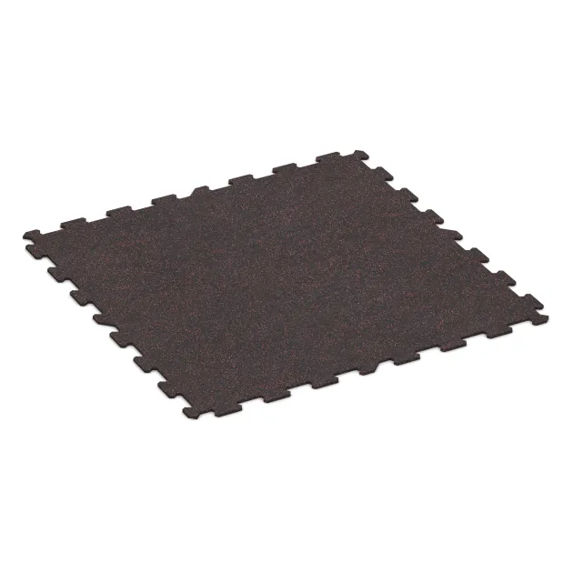 La vue du dessous ou de la face inférieure, c’est-à-dire la face inférieure de la pièce moulée WARCO 1049 - Sol de Fitness Compact au format 970 x 970 x 8 mm.