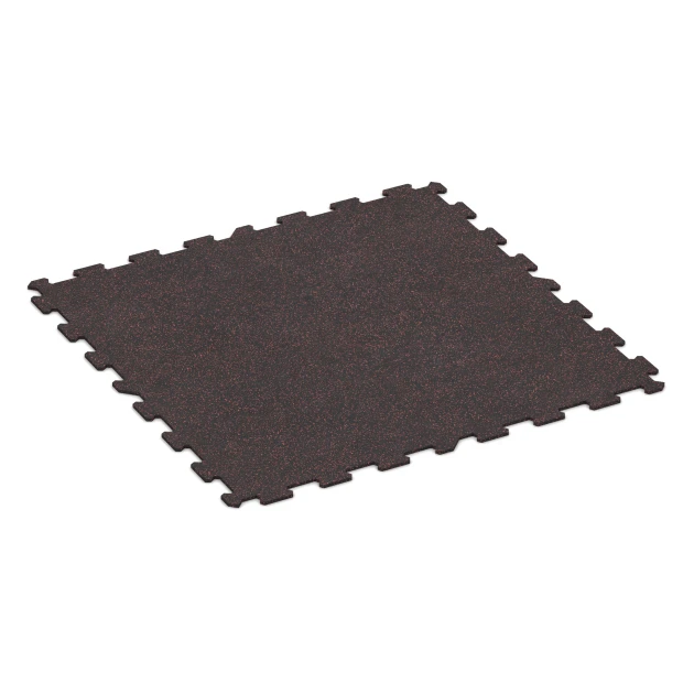 La vue du dessous ou de la face inférieure, c’est-à-dire la face inférieure de la pièce moulée WARCO 1049 - Sol de Fitness Compact au format 970 x 970 x 8 mm | 0,94 m.