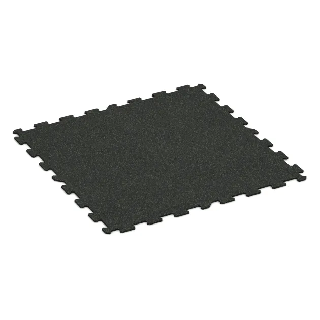 La vue du dessous ou de la face inférieure, c’est-à-dire la face inférieure de la pièce moulée WARCO 1058 - Sol de Fitness Compact au format 970 x 970 x 8 mm.