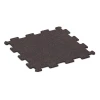 La vue du dessous ou de la face inférieure, c’est-à-dire la face inférieure de la pièce moulée WARCO 0912 - Sol de Fitness Compact au format 485 x 485 x 8 mm | 0,235 m².