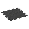La vue du dessous ou de la face inférieure, c’est-à-dire la face inférieure de la pièce moulée WARCO 0920 - Sol de Fitness Compact au format 485 x 485 x 8 mm | 0,235 m².
