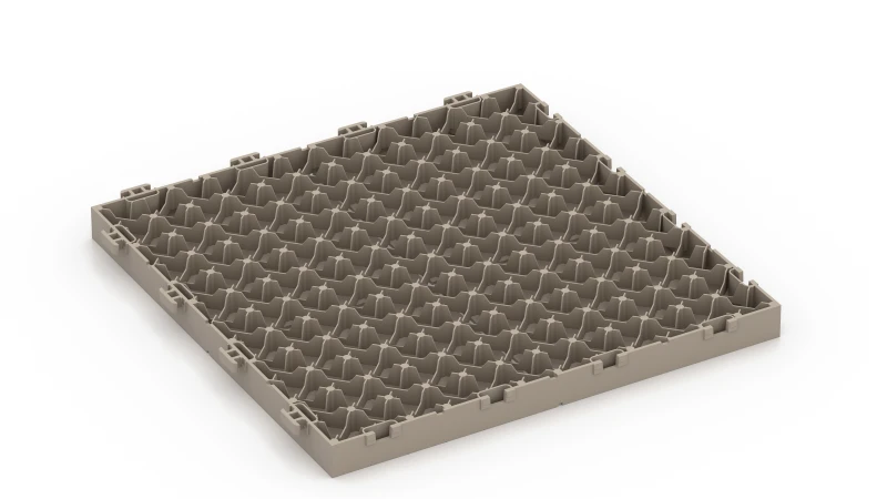 Grille clipsable PP avec pieds