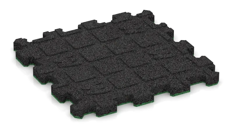 Canaux de drainage de 4 x 15 mm disposés à angle droit