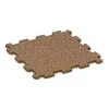 La vue du dessous ou de la face inférieure, c’est-à-dire la face inférieure de la pièce moulée WARCO 0962 - Sol de Fitness Compact au format 485 x 485 x 16 mm.