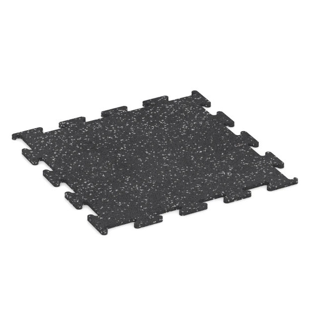 La vue du dessous ou de la face inférieure, c’est-à-dire la face inférieure de la pièce moulée WARCO 3779 - Fitness Performance Elite Revêtement Sportif au format 50 x 50 x 1 cm | 0,25 m².