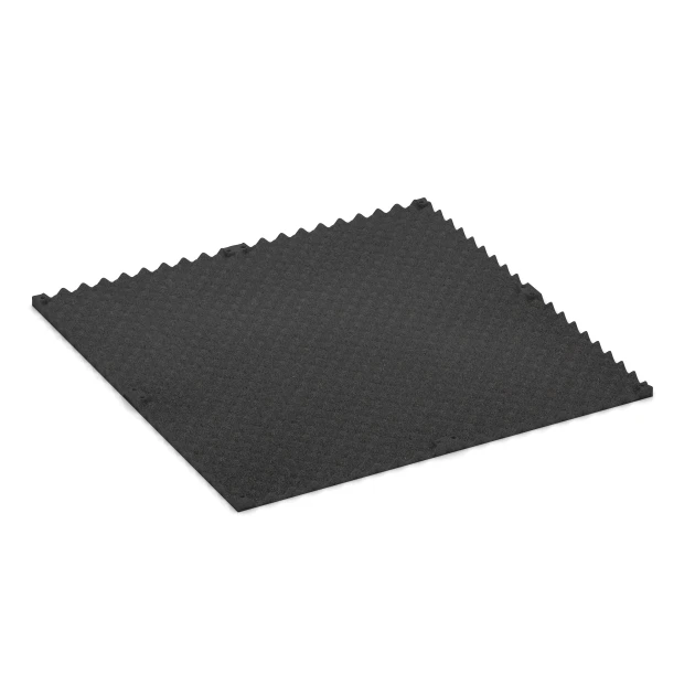 La vue du dessous ou de la face inférieure, c’est-à-dire la face inférieure de la pièce moulée WARCO 3783 - Revêtement sportif Fitness Performance Impact au format 100 × 100 × 2 cm.