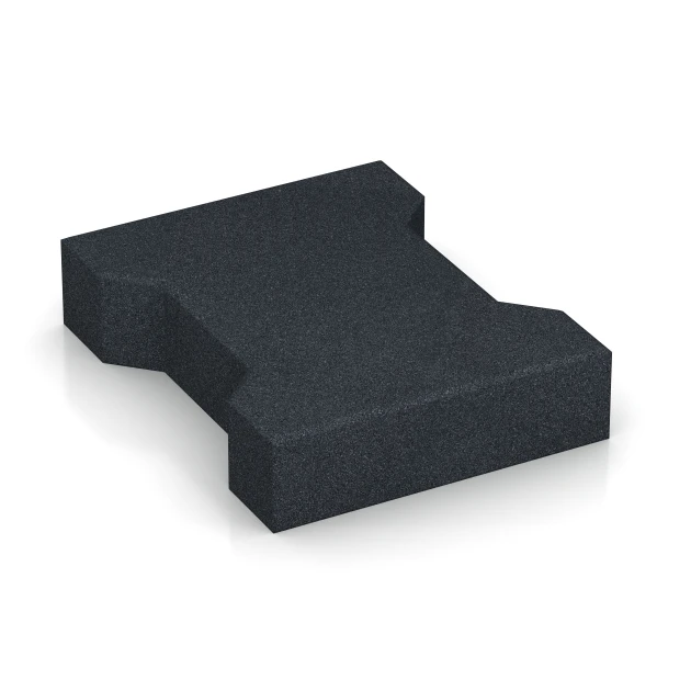 La vue du dessous ou de la face inférieure, c’est-à-dire la face inférieure de la pièce moulée WARCO 6378 - Pavé autobloquant au format 20 × 16,5 × 4,3 cm | 0,0278 m².