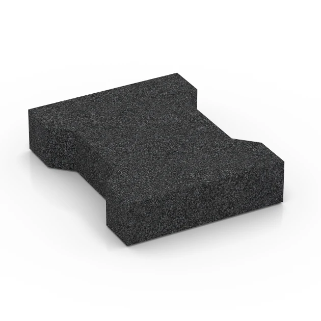 La vue du dessous ou de la face inférieure, c’est-à-dire la face inférieure de la pièce moulée WARCO 7068 - Pavé autobloquant au format 20 x 16,5 x 4,5 cm | 0,0278 m².