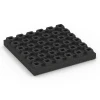 La vue du dessous ou de la face inférieure, c’est-à-dire la face inférieure de la pièce moulée WARCO 6441 - Dalle amortissante – 210 cm au format 50 x 50 x 7 cm.