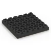 La vue du dessous ou de la face inférieure, c’est-à-dire la face inférieure de la pièce moulée WARCO 6448 - Dalle amortissante – 210 cm au format 50 x 50 x 7 cm.