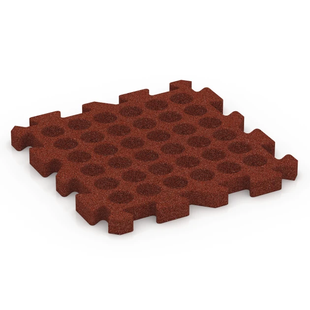 La vue du dessous ou de la face inférieure, c’est-à-dire la face inférieure de la pièce moulée WARCO 6981 - Dalles de terrain multisport au format 50 x 50 x 4 cm | 0,25 m².