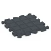 La vue du dessous ou de la face inférieure, c’est-à-dire la face inférieure de la pièce moulée WARCO 6993 - Dalles de terrain multisport au format 50 x 50 x 3 cm | 0,25 m².
