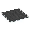 La vue du dessous ou de la face inférieure, c’est-à-dire la face inférieure de la pièce moulée WARCO 6830 - Fitness Active dalle au format 46 x 46 x 1,8 cm.