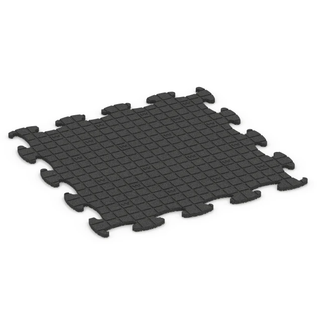 La vue du dessous ou de la face inférieure, c’est-à-dire la face inférieure de la pièce moulée WARCO 6805 - Sol agility pour chiens au format 98 x 98 × 1,8 cm.