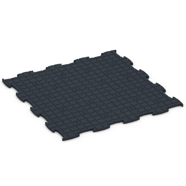 La vue du dessous ou de la face inférieure, c’est-à-dire la face inférieure de la pièce moulée WARCO 6905 - Sol agility intérieur chien au format 97,1 x 97,1 × 1,8 cm.