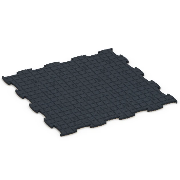 La vue du dessous ou de la face inférieure, c’est-à-dire la face inférieure de la pièce moulée WARCO 6912 - Sol agility intérieur chien au format 97,1 x 97,1 × 1,8 cm.