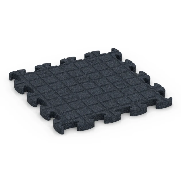 La vue du dessous ou de la face inférieure, c’est-à-dire la face inférieure de la pièce moulée WARCO 6961 - Fitness Premium sol sportif au format 45,9 x 45,9 x 2,8 cm.