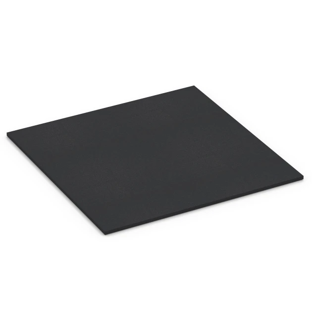 La vue du dessous ou de la face inférieure, c’est-à-dire la face inférieure de la pièce moulée WARCO 7074 - Fitness Performance Basic revêtement sportif au format 100 x 100 x 2 cm | 1,00 m².