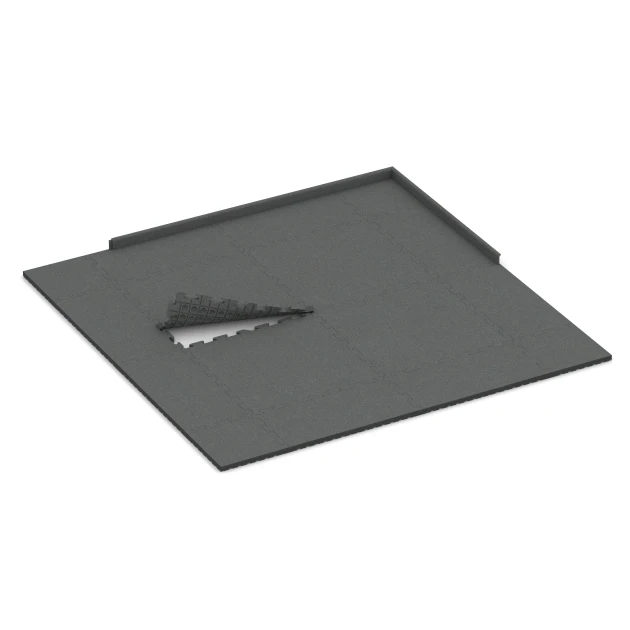 La situation d'installation typique du produit 3478 de WARCO - Revêtement d'aire de jeux, en couleur Gris ardoise dans les dimensions 100 x 100 x 4 cm | 1,00 m².