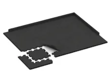 Dalle amortissante à emboîtement puzzle