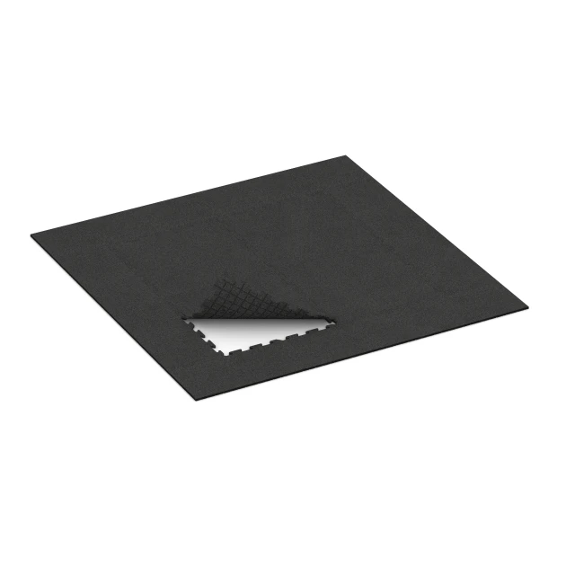 La situation d'installation typique du produit 3953 de WARCO - Dalle polyvalente pour chiens, en couleur Anthracite dans les dimensions 100 x 100 x 1,8 cm | 1,00 m².