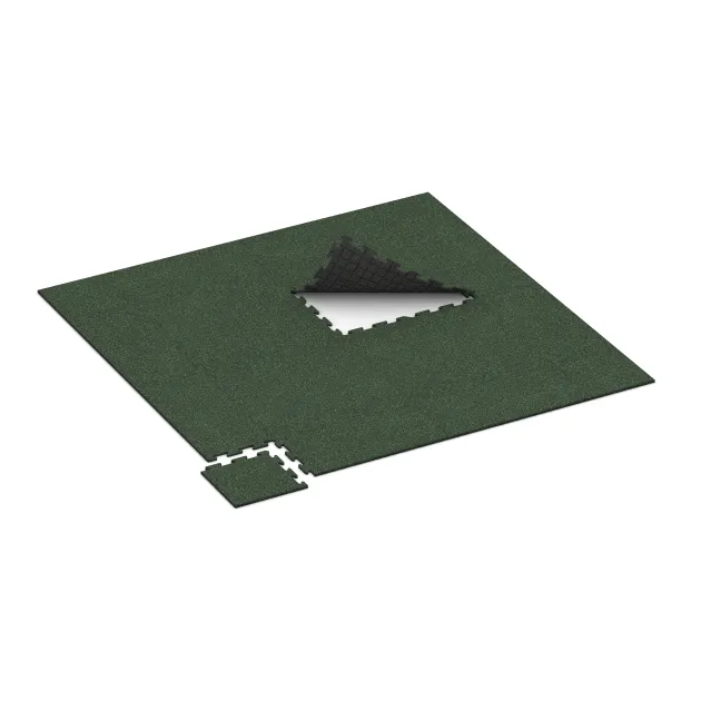 La situation d'installation typique du produit 4796 de WARCO - Dalle d’angle HD, en couleur Pelouse anglaise dans les dimensions 485 x 485 x 18 mm.